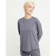 thumbnail image 1 of Hanes Originals Tri-Blend Women's Long Sleeve T-Shirt, Relaxed Fit Athletic Navy Heather L, 1 of 5