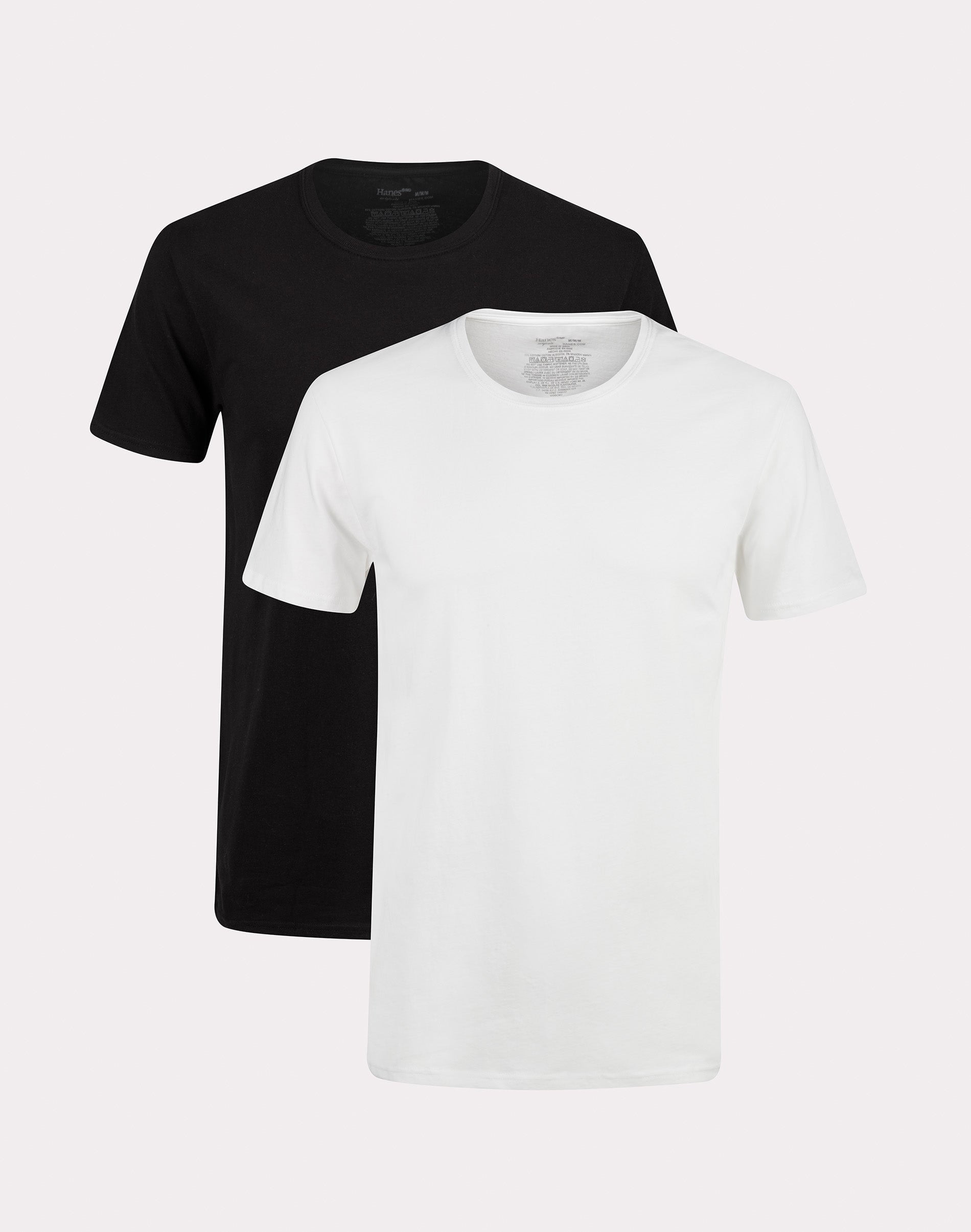 ✨新品未使用✨Hanes 2P boatneck pack T-Shirt Hanes Originals Ultimate Men's Crewneck T-Shirt, Slim Fit, 2