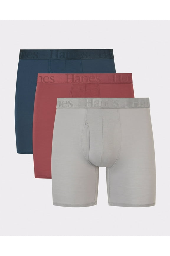 Originals Ultimate Men's SuperSoft Boxer Brief Underwear, Assorted, 3-Pack L