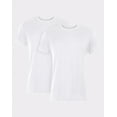 thumbnail image 1 of Hanes Originals Ultimate Men's SuperSoft Crewneck Undershirt, White, 2-Pack XL, 1 of 9
