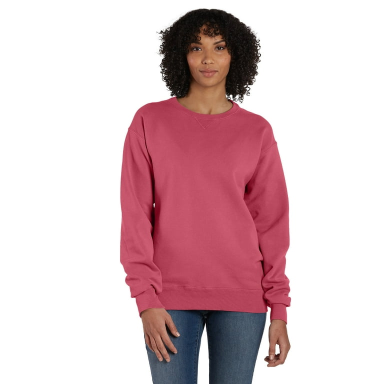 Sweatshirt Brushed Fleece - Coral