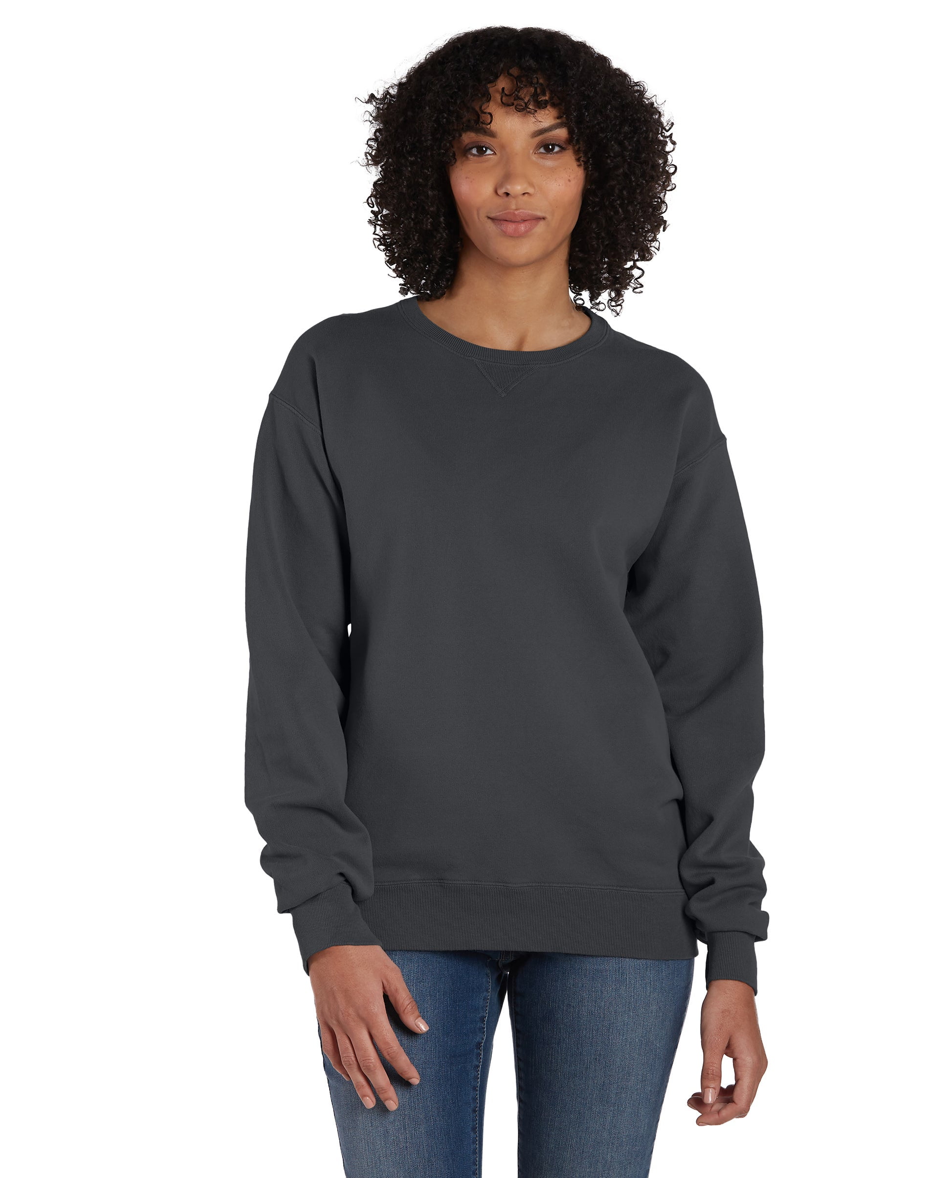 Hanes Originals Unisex Garment Dyed Crewneck Sweatshirt New