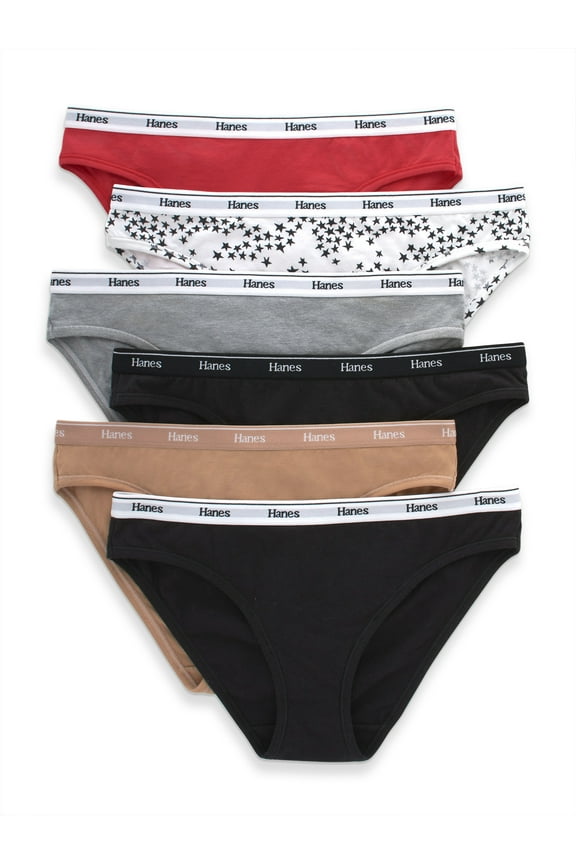 Womens Underwear 6-Pack, Stretch Cotton Panties, Breathable Underwear for Women