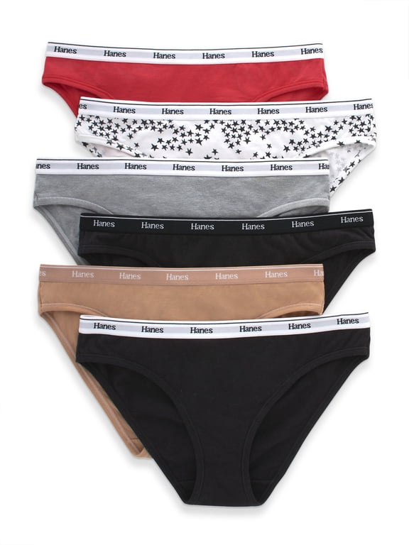 Women's Underwear 6-Pack, Stretch Cotton Panties, Breathable Underwear for Women