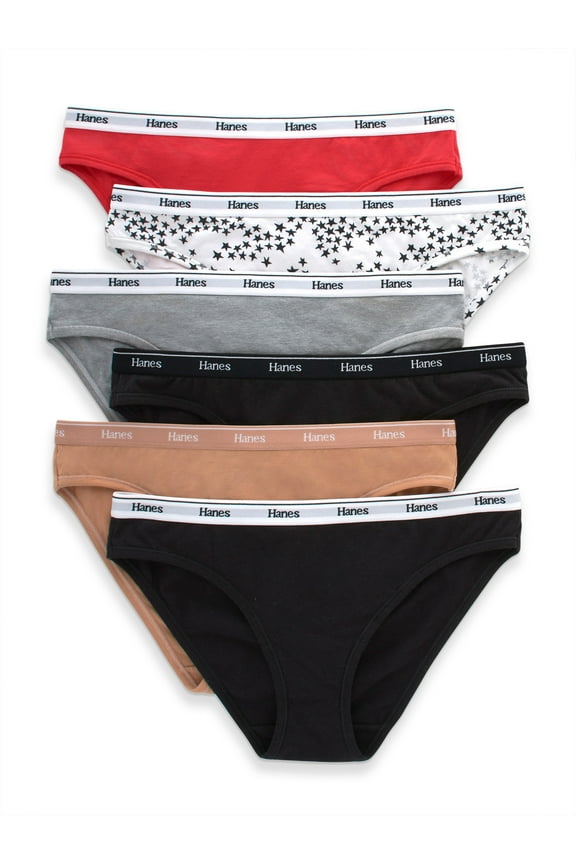 Womens Underwear 6-Pack, Stretch Cotton Panties, Breathable Underwear for Women