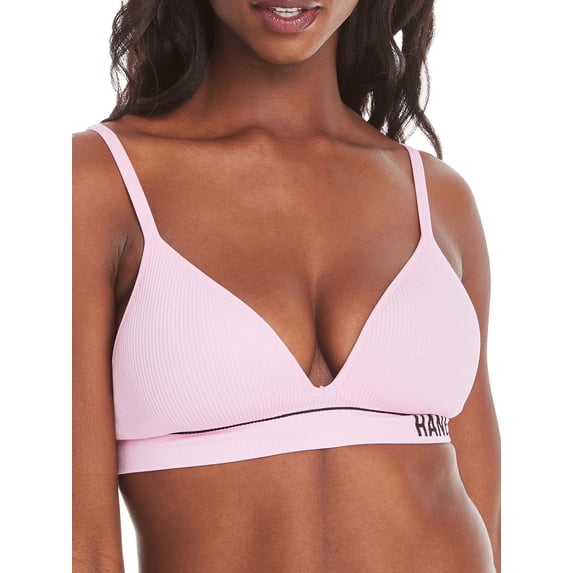 Hanes Originals Women's Contour Wireless Seamless Rib Bralette, ComfortFlex Fit, Style MHB004