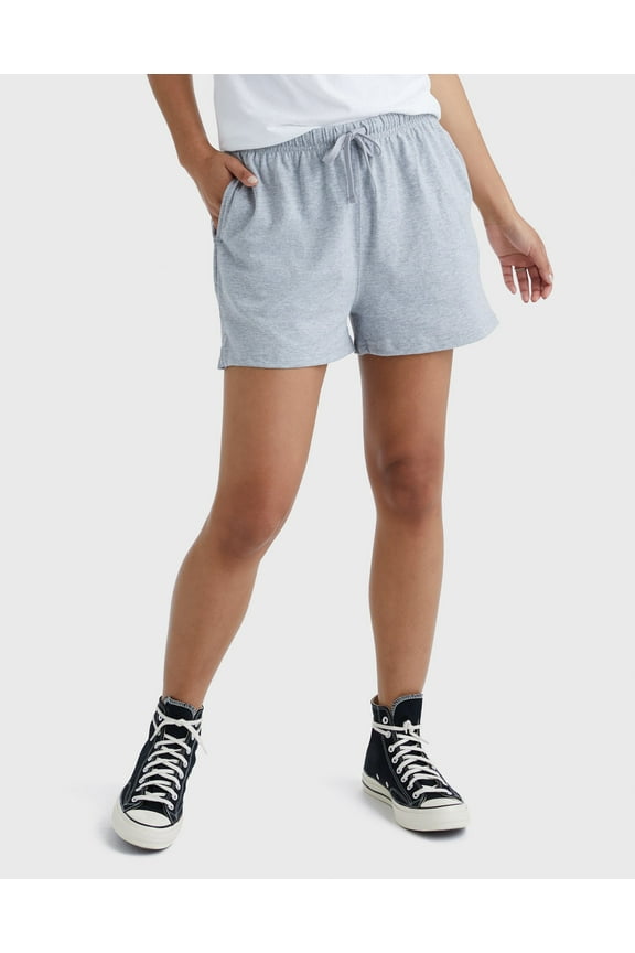 Originals Women's Cotton Jersey Shorts, 2.5" Light Steel 2XL