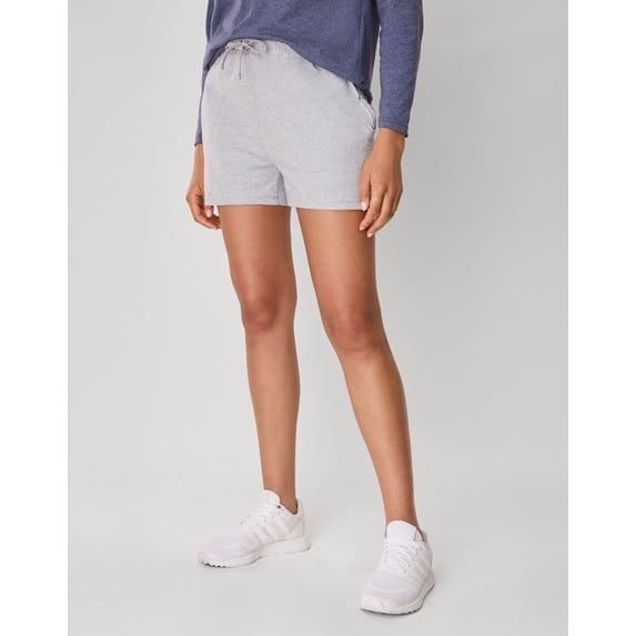 Hanes Originals Women's Cotton Jersey Shorts, 2.5" Light Steel XS