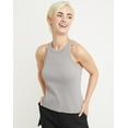 thumbnail image 1 of Hanes Originals Women's Cotton Ribbed Tank Light Steel L, 1 of 5
