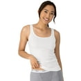 thumbnail image 1 of Hanes Originals Women's Cotton Ribbed Tank, 3-Pack White M, 1 of 5