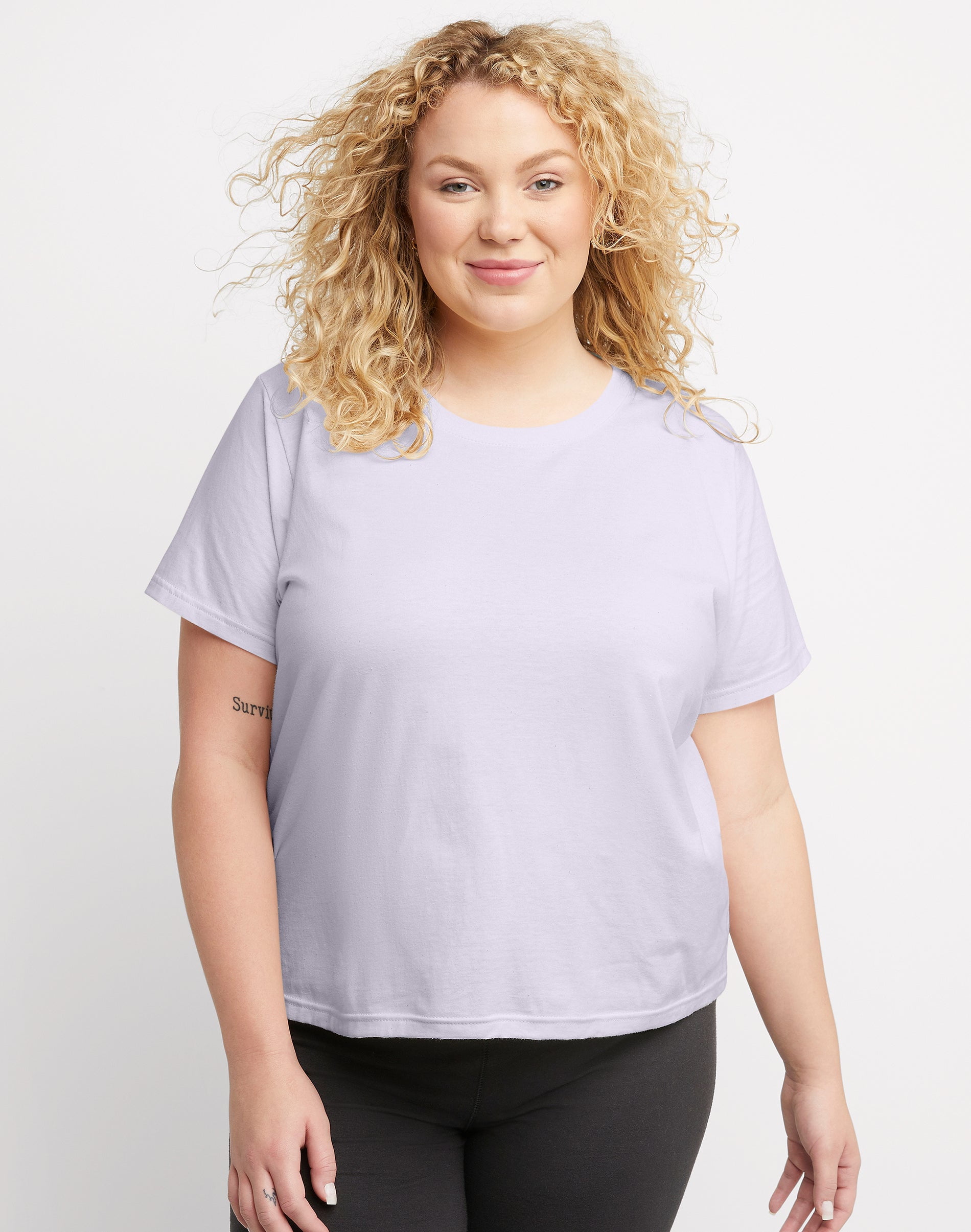 Hanes Plus Size Women's TShirt Tee Crewneck Short Sleeve Originals