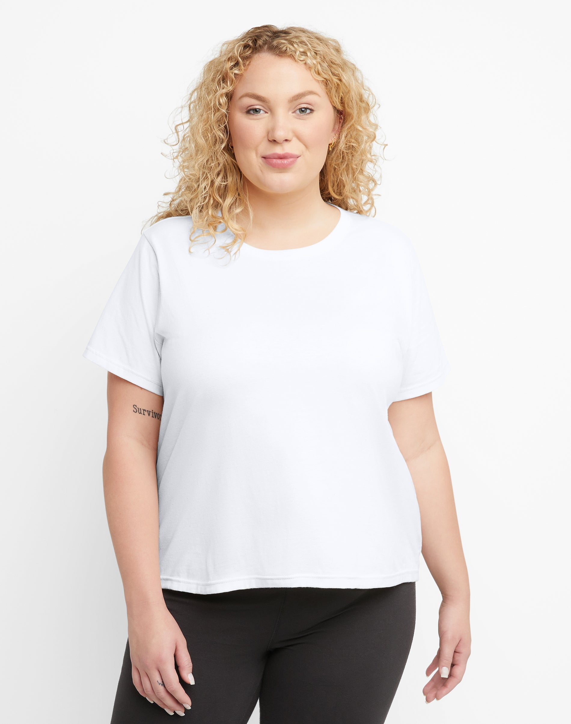 Hanes Plus Size Women's TShirt Tee Crewneck Short Sleeve Originals