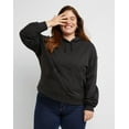 thumbnail image 1 of Hanes Originals Women's Fleece Hoodie (Plus Size) Black 4X, 1 of 5