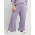 thumbnail image 1 of Hanes Originals Women's Fleece Palazzo Pants, 28.5" (Plus Size) Muted Iris 4X, 1 of 4