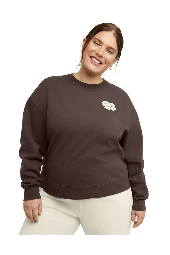 Originals Women's Fleece Sweatshirt, Good Days Ahead (Plus Size) Dark Crimson 3X