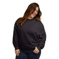 thumbnail image 1 of Hanes Originals Women's Fleece Sweatshirt (Plus Size) Black 3X, 1 of 5