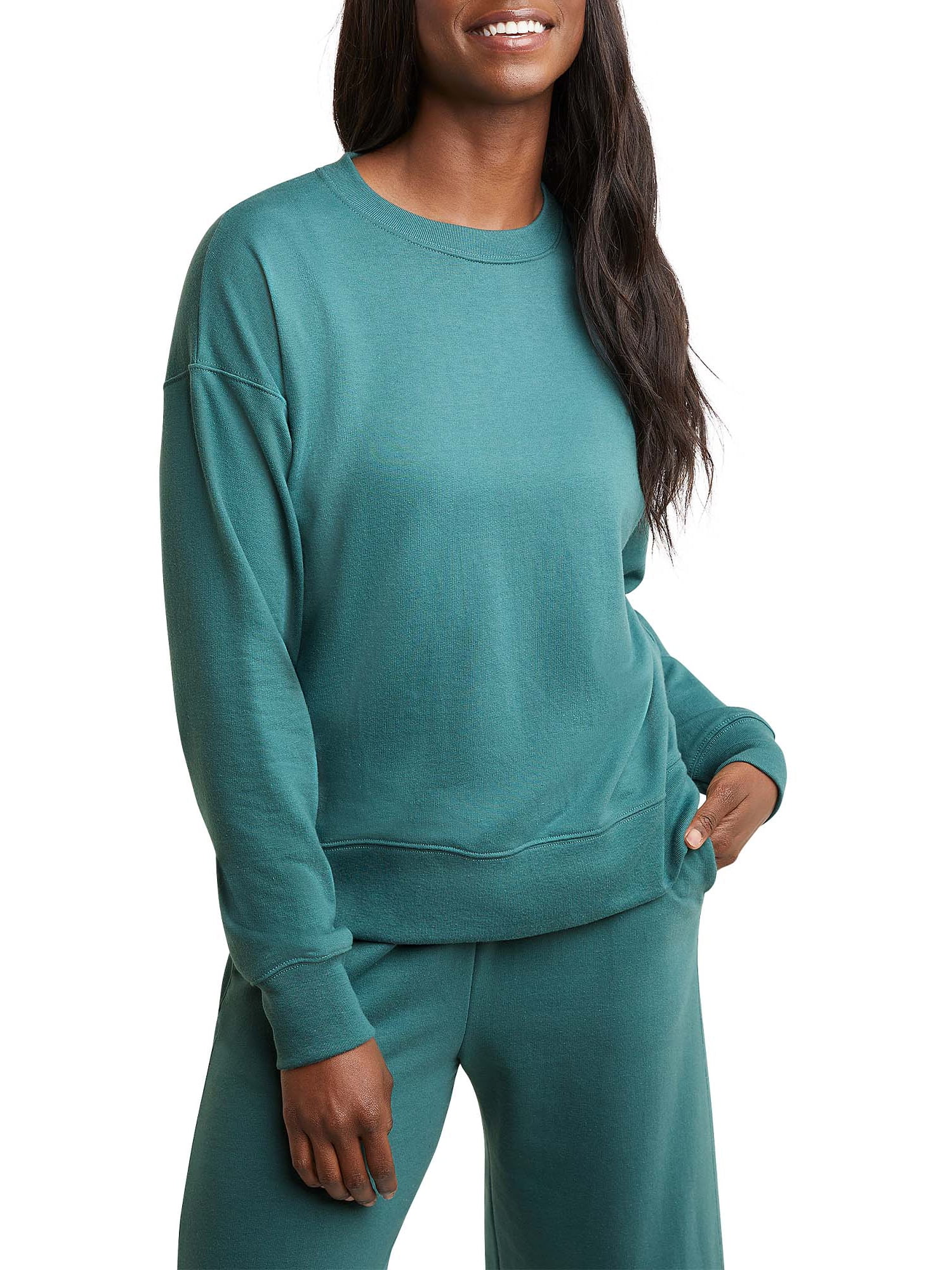 Womens french terry crew sale