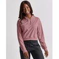 thumbnail image 1 of Hanes Originals Women's French Terry Cropped Hoodie Mulled Berry Heather XS, 1 of 5