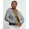 thumbnail image 1 of Hanes Originals Women's French Terry Hoodie, Full Zip Concrete Heather L, 1 of 4