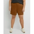 thumbnail image 1 of Hanes Originals Women's French Terry Shorts, 5" (Plus Size) Allgood Gold 3X, 1 of 4