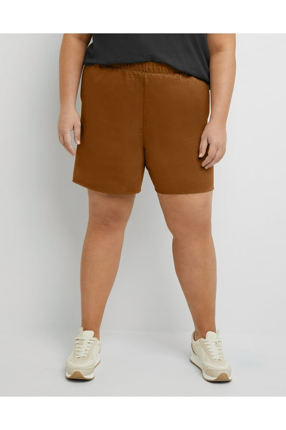 Originals Women's French Terry Shorts, 5" (Plus Size) Allgood Gold 4X