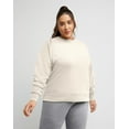 thumbnail image 1 of Hanes Originals Women's French Terry Sweatshirt (Plus Size) Natural 2X, 1 of 5