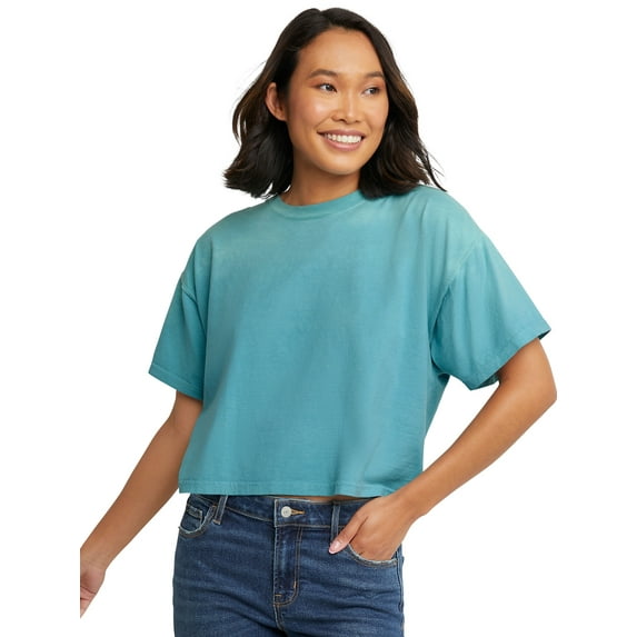Hanes Originals Women's Garment Dye Short Sleeve Ombre Tee