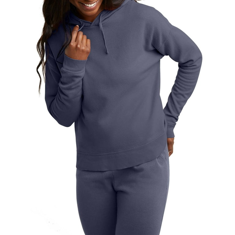 Hanes Originals Women's Garment Dyed Fleece Hoodie - Walmart.com