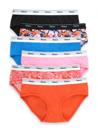 Hanes Originals Women's Bikini Underwear, Breathable Cotton Stretch, 6-Pack  