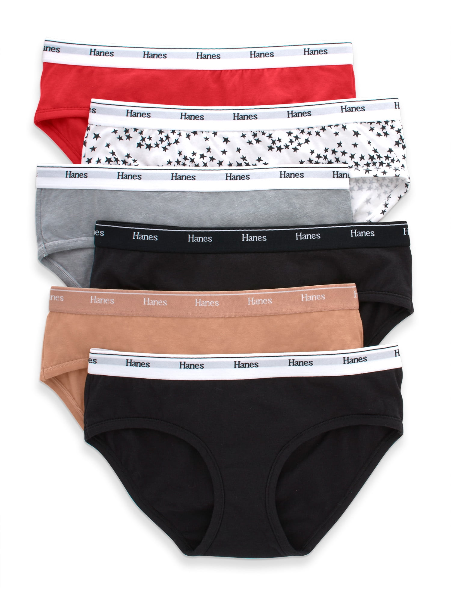 INNERSY Womens Underwear Cotton Hipster Panties Low Rise Basics