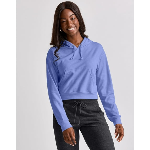 Hanes Originals Women's Hoodie French Terry Cropped Sweatshirt Hooded Relaxed Fit XS-2XL