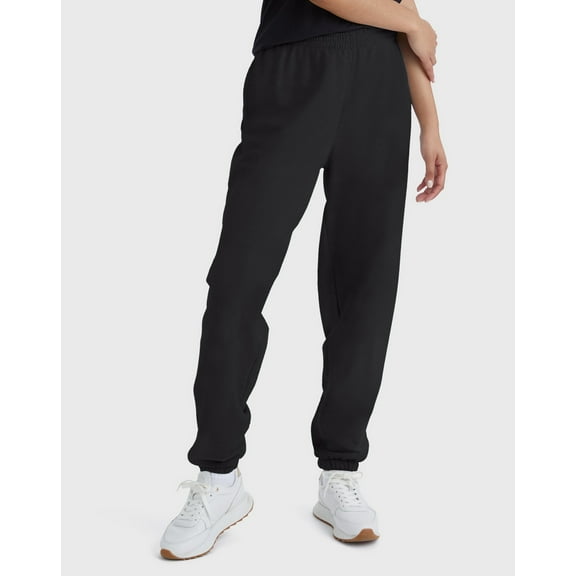 Hanes Originals Women's Fleece Joggers, 30" Black XS