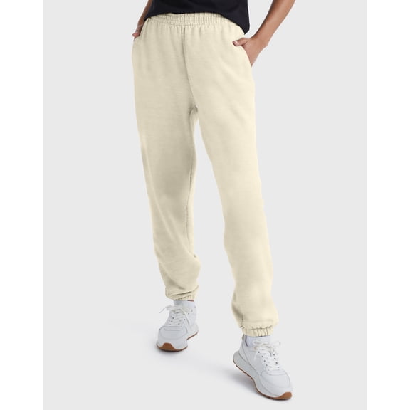 Hanes Originals Women's Fleece Joggers, 30" Natural XS