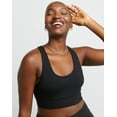 thumbnail image 1 of Hanes Originals Women's Longline Bralette Black XS, 1 of 8