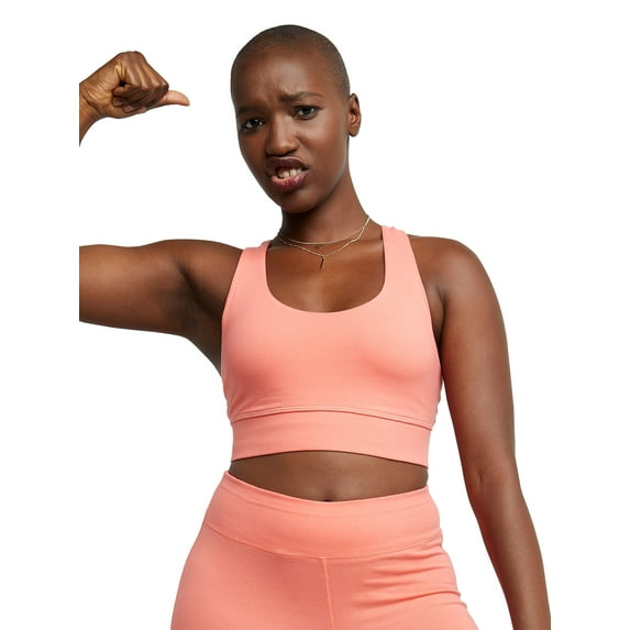 Hanes Originals Women's Longline Sports Bra, Sizes XS-XXL