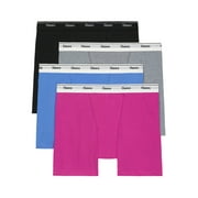 Hanes Originals Women's Mid-Thigh Boxer Brief Underwear, Breathable Cotton Stretch, 4-Pack