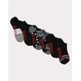 thumbnail image 1 of Hanes Originals Women's No Show Socks, Moisture Wicking, 6-Pairs Black Bandana 5-9, 1 of 4