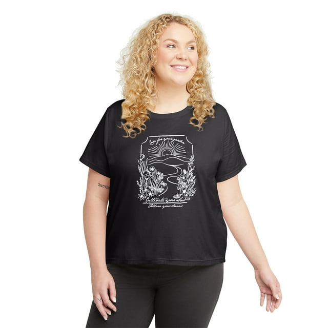 Hanes Originals Women's Plus Size Classic Fit Cultivate Your Soul