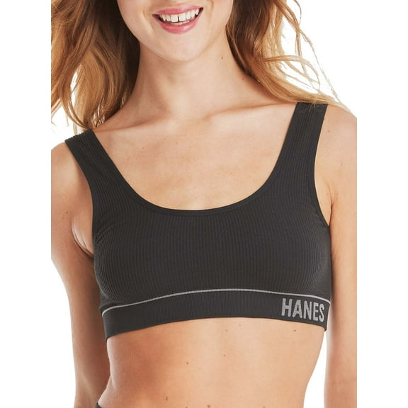 Hanes Originals Women's Rib Scoop Bralette