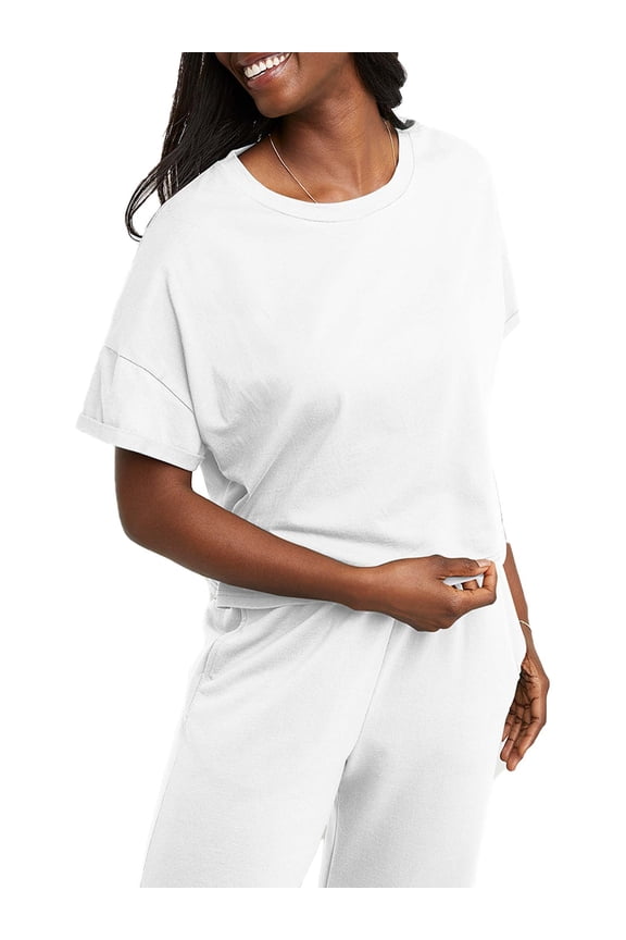 Originals Women's Rolled Short Sleeve Boxy Crew Tee