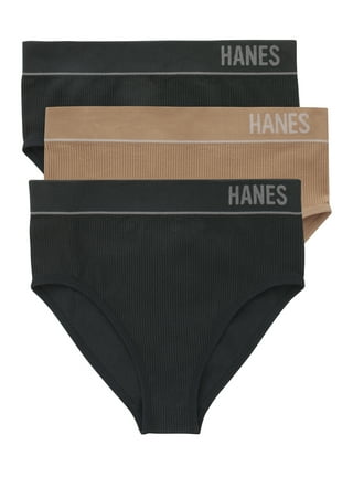 Hanes Women's Bikini Style Panty Black 5 Black Size 5.0 O3r7 for sale  online