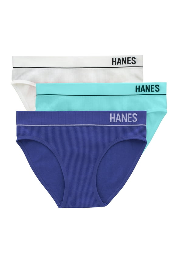 Originals Women's Seamless Rib Bikini Underwear, 3-Pack