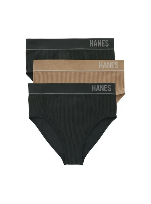 Originals Women's Seamless Rib Bikini Underwear, 3-Pack