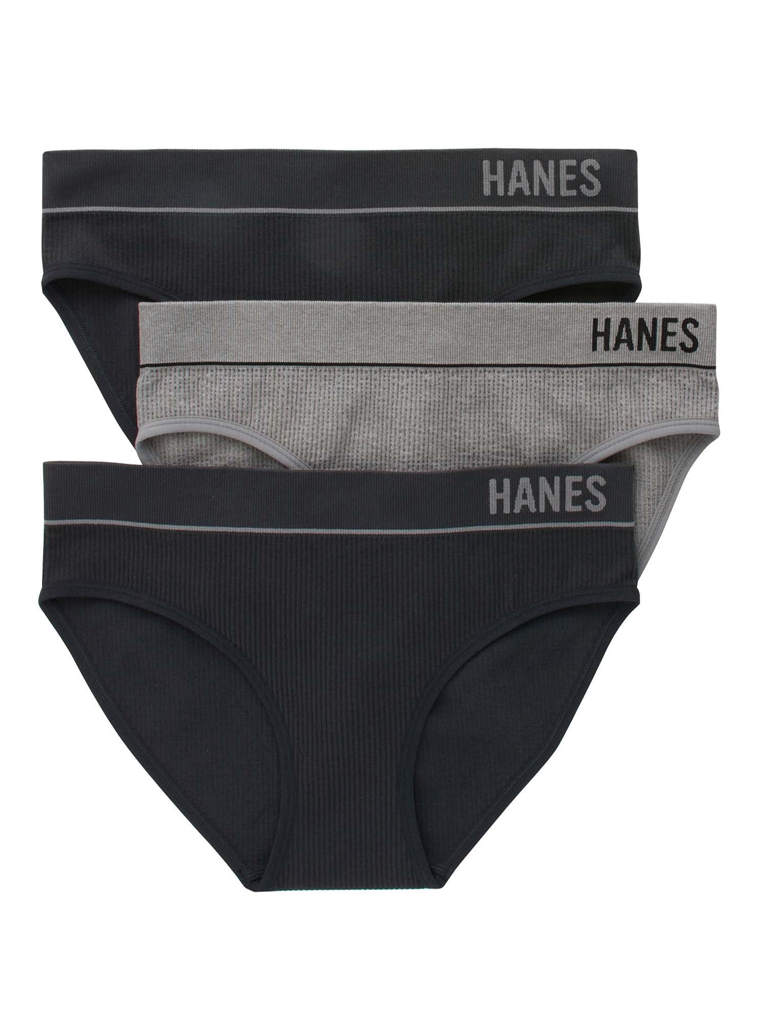 Hanes Women's Panties BIKINIS 3-Pack 42SBAS seamless NO PANTY
