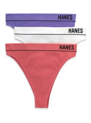 Hanes, Intimates & Sleepwear, Womans Hanes Cotton Panties Underwear Size  Nwot 3 Pair Briefs Rose Tan White