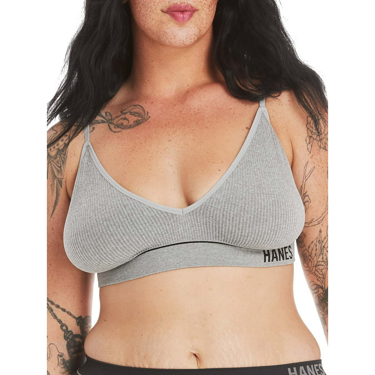 BONDS SPORTS BRA RIBBED CROP TOP WIRELESS - TEAL - SIZE LARGE