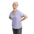 thumbnail image 1 of Hanes Originals Women's Short Sleeve Raw Edge V-Neck T-Shirt, 1 of 7