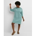 thumbnail image 1 of Hanes Originals Women's Soft Brushed Fleece Hoodie Dress Salt Pool Green 2XL, 1 of 6