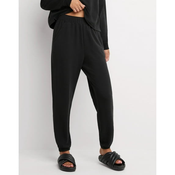 Hanes Originals Women's Soft Brushed Fleece Joggers, 29" Black M