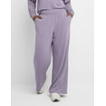 thumbnail image 1 of Hanes Originals Women's Soft Brushed Fleece Palazzo Pants, 28.5" Muted Iris XL, 1 of 5